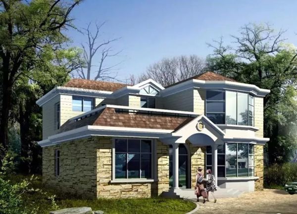 農(nóng)村20萬(wàn)左右輕鋼別墅戶型圖片(圖2)