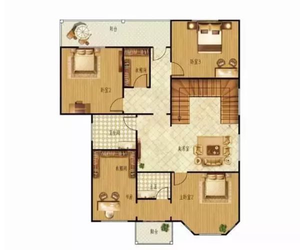 輕鋼別墅312m2簡美風格五居室 一不小心美出新高(圖3) 輕鋼別墅312m2簡美風格五居室 一不小心美出新高(圖3)