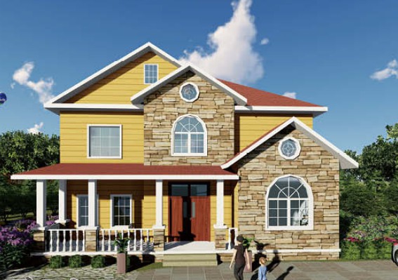 這款款平價輕鋼別墅,撐起農村的場子(圖1) 睿婕輕鋼別墅