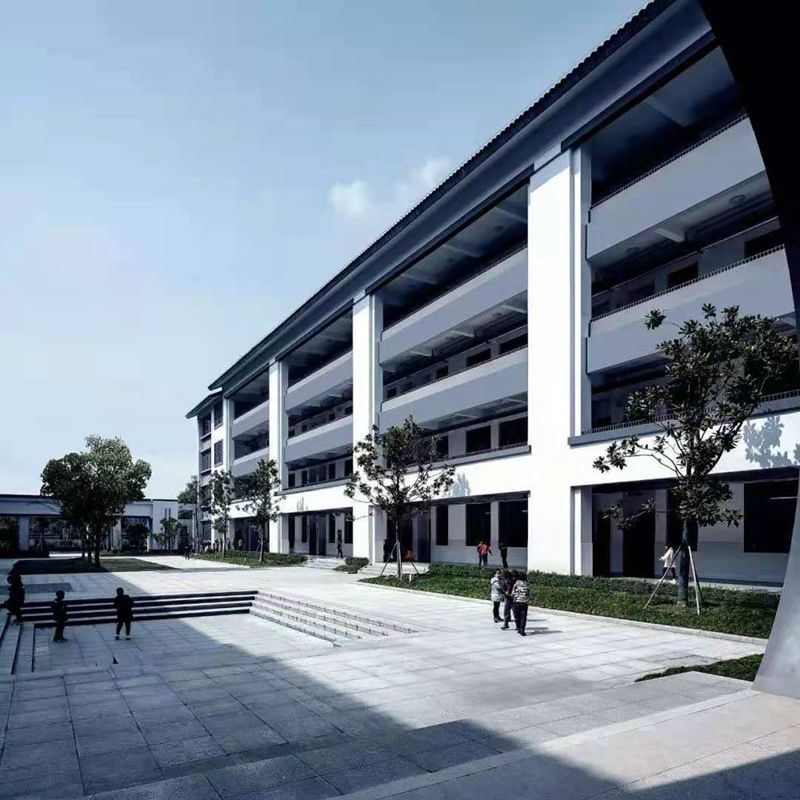 學(xué)校該有的樣子,打卡輕鋼網(wǎng)紅基地,“新中式”學(xué)校建筑(圖10) 睿婕輕鋼別墅