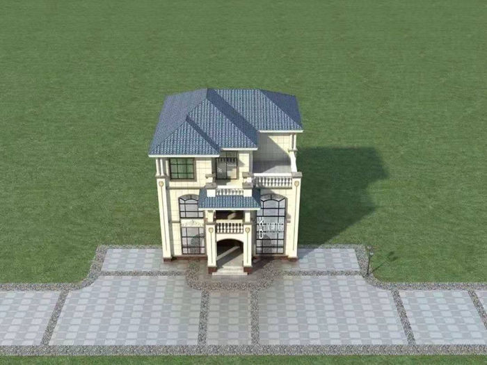 一百二十平方的輕鋼別墅設計圖(圖5) 睿婕輕鋼別墅