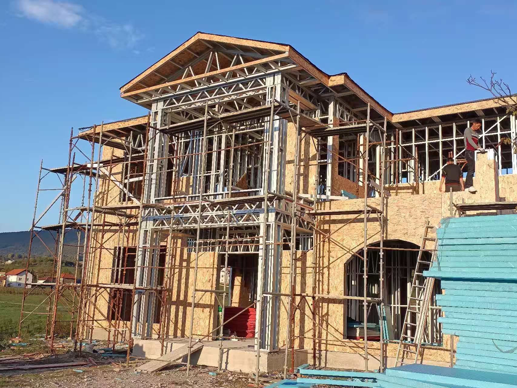 做好防腐工作的輕鋼別墅 做好防腐工作的輕鋼別墅