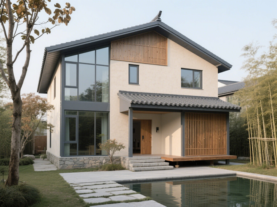 新中式風格輕鋼別墅 新中式風格輕鋼別墅