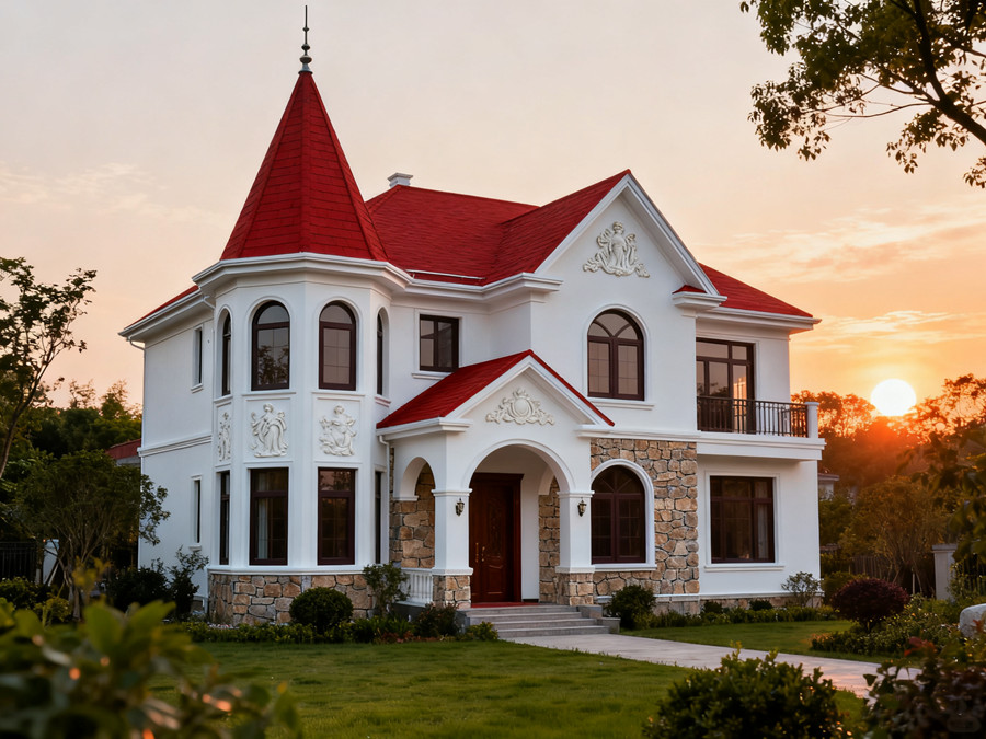 兩層220㎡歐式雙層尖頂別墅戶型 兩層220㎡歐式雙層尖頂別墅戶型